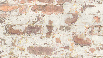 Papier peint en vinyle Metropolitan Stories Paul Bergmann - Berlin Livingwalls mur de pierre gris orange blanc 291