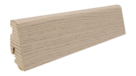 Plinthe Haro 19x58mm 2,2m - structure en chêne gris sable plaqué huilé