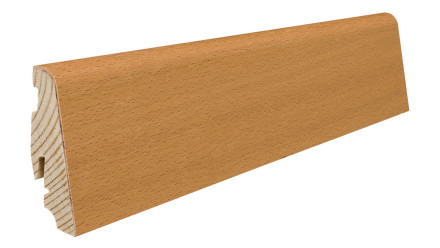 Plinthe Haro 19x58mm 2,2m - hêtre étuvé structure placage huilé