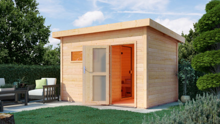planeo abri sauna Basic Melina 40 finition naturelle