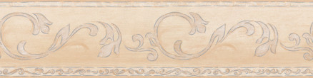 Papier peint en vinyle bordure beige rétro baroque rayures de maison de campagne Seulement les bordures 10 030