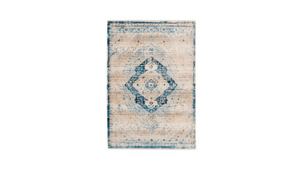 tapis planeo - Baroque 500 crème / bleu