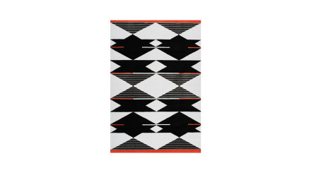 tapis planeo - Broadway 500 noir / blanc / rouge