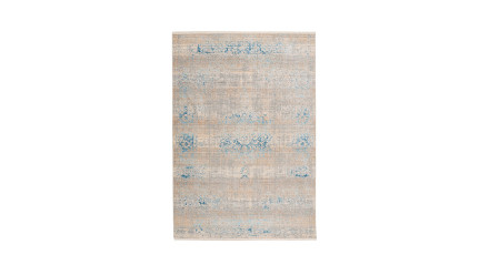 tapis planeo - Baroque 300 gris / turquoise