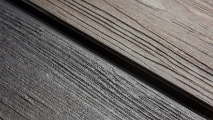 planeo terrasse composite CoEx-Line - lame massive noyer/marron noir - structure bois