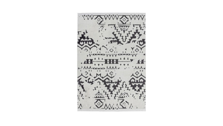 tapis planeo - Agadir 110 blanc / noir
