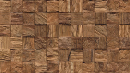 planeo WoodWall - revêtement mural bois Cube de cristal naturel