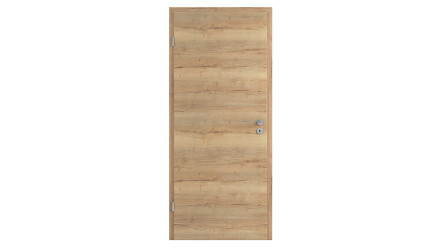 planeo Porte intérieure CPL CPL 1.0 - Ole chêne horizon 2110 x 860 mm DIN L - Rond RSP Paumelle 2-t