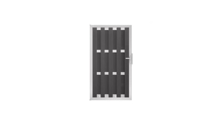 planeo Basic - Clôture préfabriquée Type H gauche 70 x 180 cm tremble nature