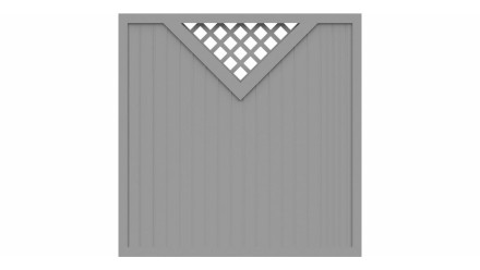 planeo Basic - clôture Type B 180 x 180 cm gris argent