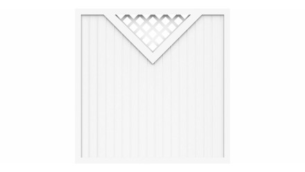 planeo Basic - clôture Type B 180 x 180 cm blanc