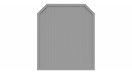 planeo Basic - clôture Type J 180 x 210 cm gris argent
