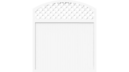 planeo Basic - clôture Type X 180 x 205 cm blanc