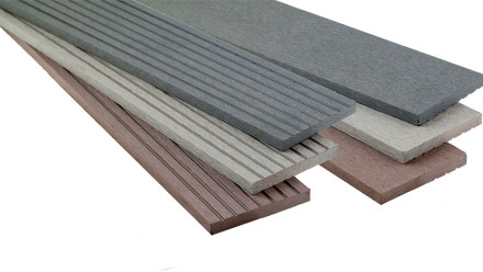 planeo terrasse composite bande de couverture brun foncé pour les lames de terrasse - 2,2m
