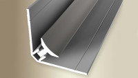 planeo Système de profilés muraux Angle intérieur aspect inox