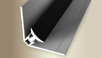 planeo système de profilés muraux Angle intérieur noir revêtu par poudre