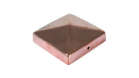 planeo TerraWood - Chapeau pour poteau en cuivre Pyramide 9 x 9 cm