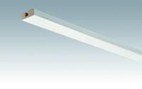 plinthes MEISTER bandes de garniture de plafond argent 4021 - 2380 x 40 x 15 mm
