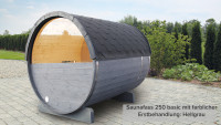 Verre semi-circulaire pour la paroi arrière du tonneau de sauna Basic