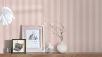 Papier peint en vinyle rose à rayures modernes guide de style classique 2021 150