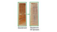 Élément de remplacement du bar Sauna-Paradiso au lieu de verre