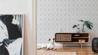 papier peint en vinyle bleu moderne classique plaines New Life 062