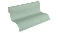 Papier peint vinyle Four Seasons A.S. Création vert uni 937