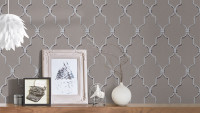 Wallpaper Dream Again Michalsky Living Ornaments Gris Beige Noir 022