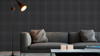 revêtement mural en vinyle noir moderne classique à rayures unies trendwall 853
