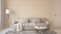 revêtement mural en vinyle beige moderne classique à rayures unies trendwall 861