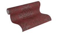 Metropolitan Stories Lizzy, papier peint en vinyle - London Living Ornamental Walls Metallic Red Black 983