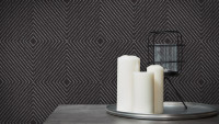 Papier peint en vinyle Metropolitan Stories Nils Olsson - Copenhagen Livingwalls Modern Metallic Black 265