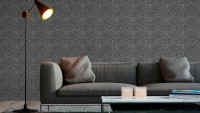 papier peint en vinyle noir moderne uni trendwall 201
