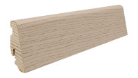 Plinthe Haro 19x58mm 2,2m - structure en chêne gris sable plaqué huilé