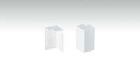 Coins extérieurs auto-adhésifs pour plinthe F100201M Modern White 18 x 50 mm - 2pcs.