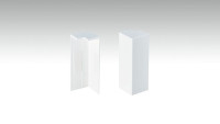 Coins extérieurs auto-adhésifs pour plinthe F100202M Modern White 18 x 80 mm