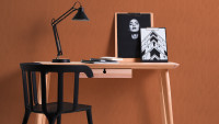 papier peint en fil textile orange Modern Uni Tessuto 2 548