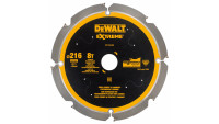 DeWalt lame de scie circulaire Diamond PCD 216mm 8 dents - tige 30mm