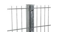Poteaux de clôture type FB Galvanisés à chaud pour clôture à double maille