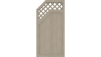 planeo Basic - Brise vue Type E trellis gauche 90 x 180 cm Chêne de Sheffield