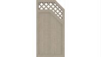 planeo Basic - Brise vue Type E trellis droite 90 x 180 cm Chêne de Sheffield