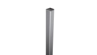 planeo Viento - Poteau de porte en aluminium spécialement renforcé à cheviller Alu-anodisé 190cm incl. capuchon