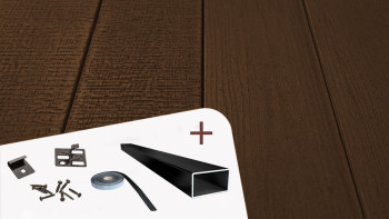TitanWood Kit complet - structure en bois massive brun foncé