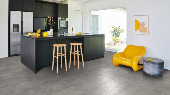 Parador Laminate Flooring - Trendtime 5 Ornement en béton gris foncé texture pierre mini biseau