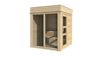 planeo sauna Paradiso 2x2 finition naturelle
