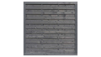 planeo TerraWood - PRIME clôture étanche gris foncé pin 180 x 180 cm