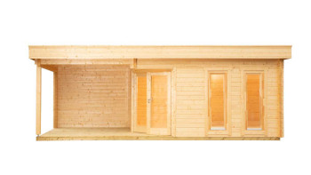planeo abri sauna de luxe Yurika finition naturelle
