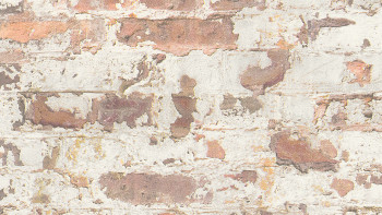 Papier peint en vinyle Metropolitan Stories Paul Bergmann - Berlin Livingwalls mur de pierre gris orange blanc 291