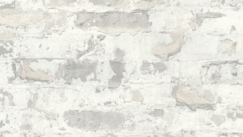 Papier peint en vinyle Metropolitan Stories Paul Bergmann - Berlin Livingwalls mur de pierre gris blanc 293