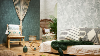 Papier peint en vinyle Nouveaux murs Murs Cosy & Relax Living style country Murs Vert 963